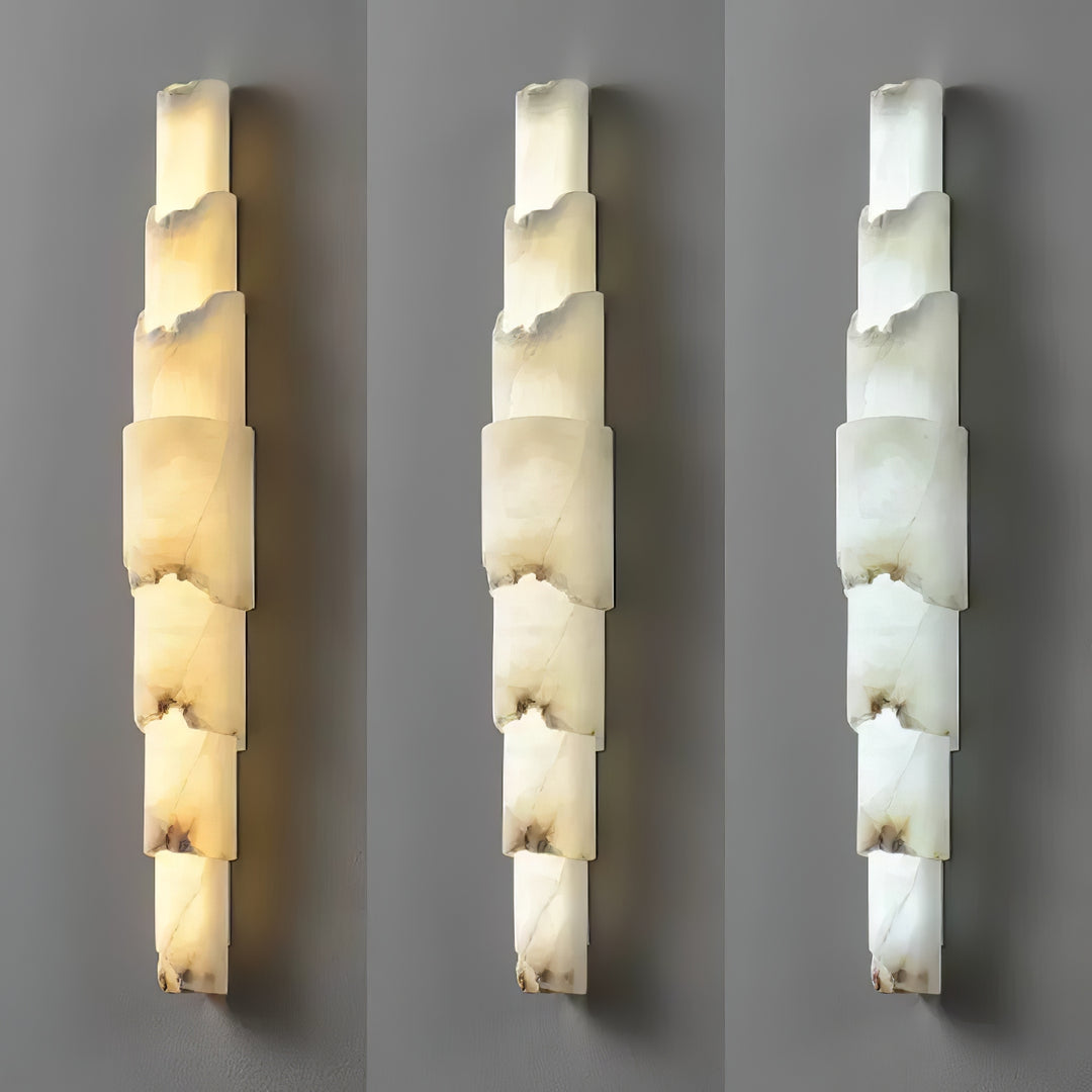 Cascading Alabaster Wall Sconce - Vakkerlight