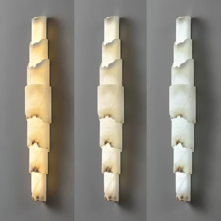 Cascading Alabaster Wall Sconce - Vakkerlight