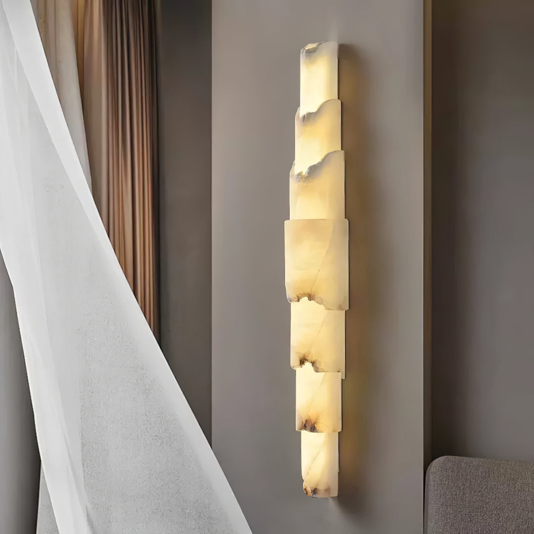 Cascading Alabaster Wall Sconce - Vakkerlight