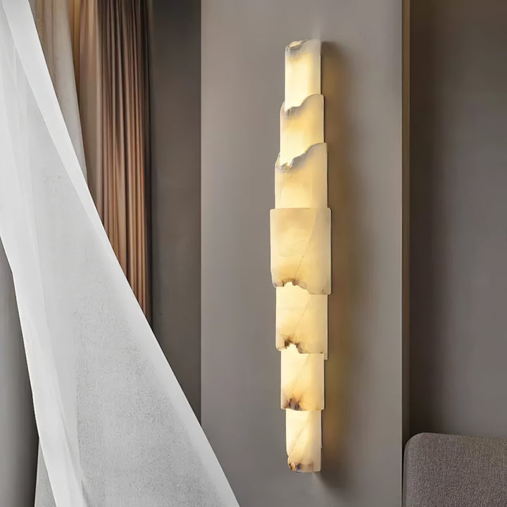 Cascading Alabaster Wall Sconce - Vakkerlight