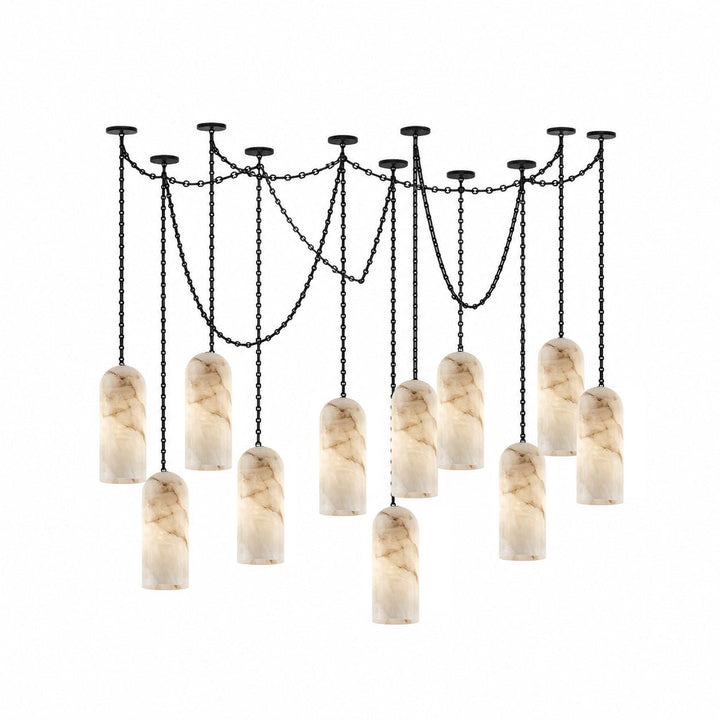 Cascading Chain Capsule Chandelier - Vakkerlight