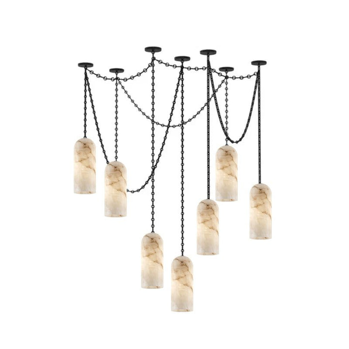 Cascading Chain Capsule Chandelier - Vakkerlight