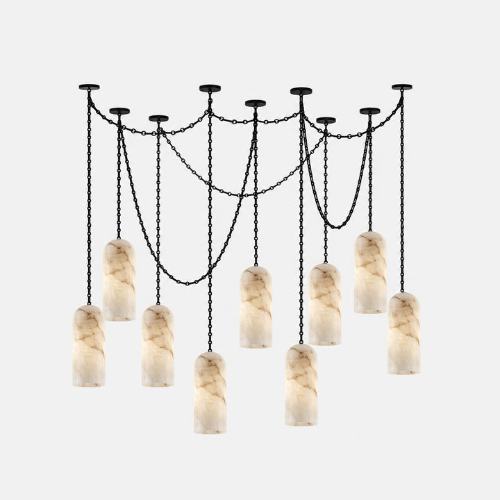 Cascading Chain Capsule Chandelier - Vakkerlight