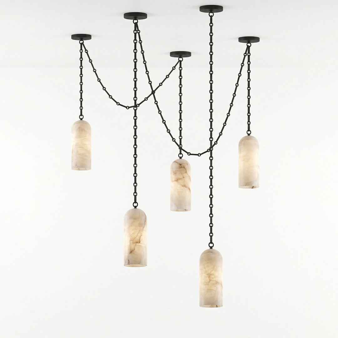 Cascading Chain Capsule Chandelier - Vakkerlight