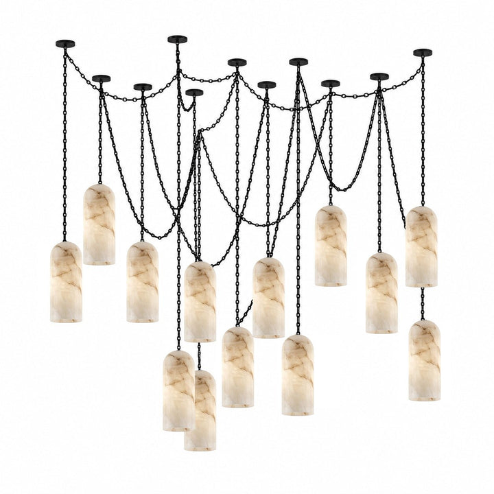 Cascading Chain Capsule Chandelier - Vakkerlight