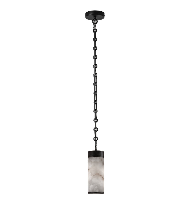 Cascading Chain Cylinder Chandelier