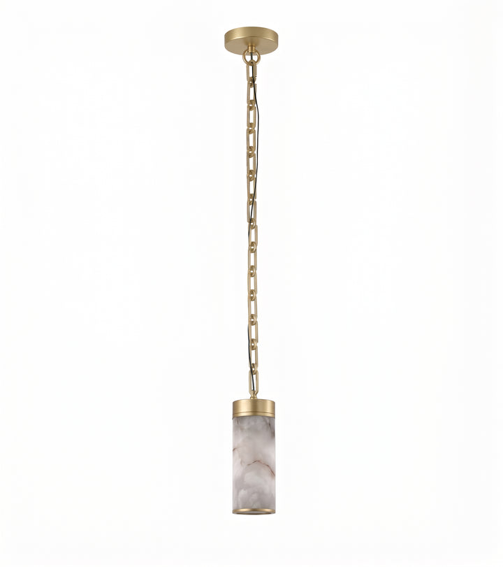 Cascading Chain Cylinder Chandelier