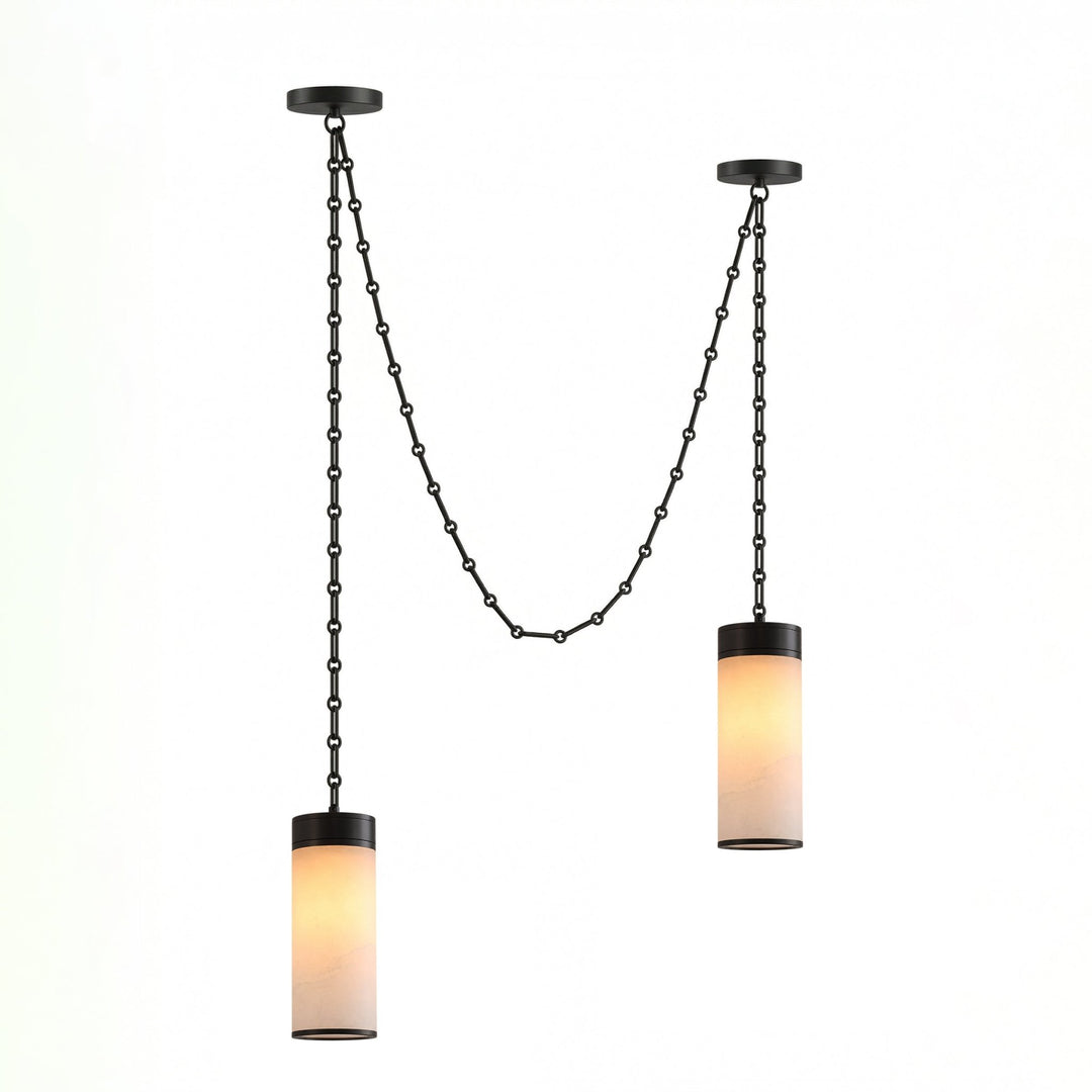 Cascading Chain Cylinder Chandelier - Vakkerlight