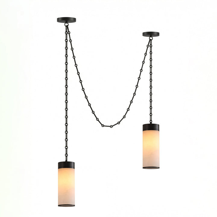 Cascading Chain Cylinder Chandelier - Vakkerlight