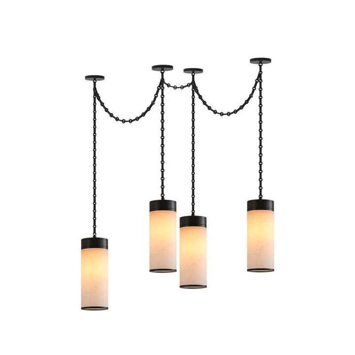 Cascading Chain Cylinder Chandelier - Vakkerlight