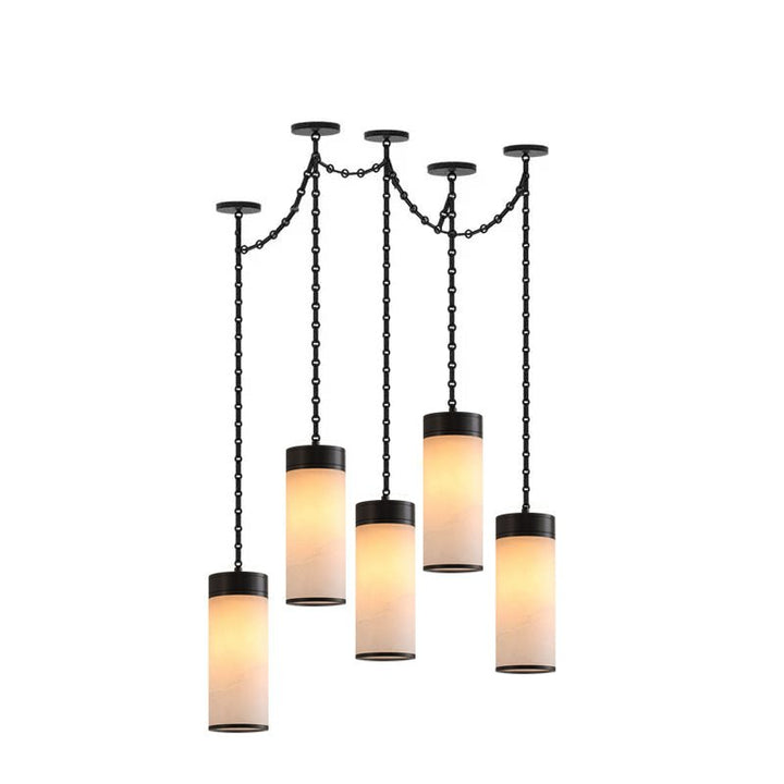 Cascading Chain Cylinder Chandelier - Vakkerlight