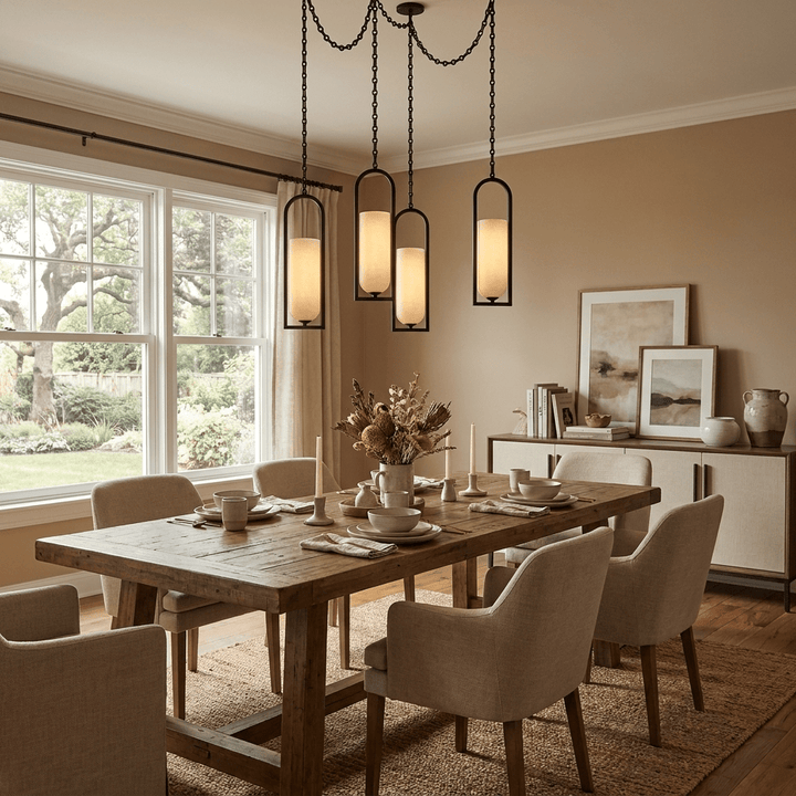 Cascading Chain Lantern Chandelier - Vakkerlight