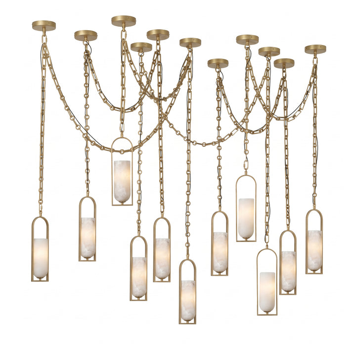 Lampadario Cascading Chain Lantern