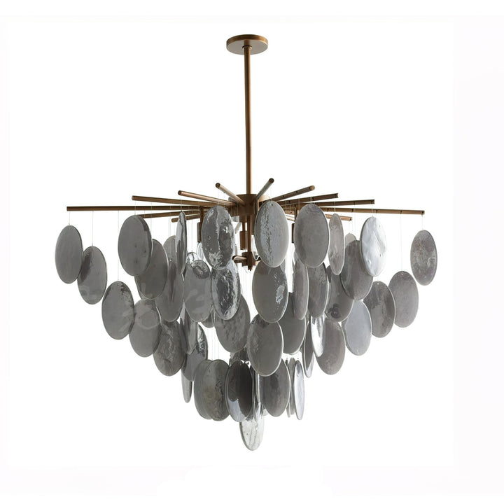 Cascading Selenite Disc Chandelier - Vakkerlight