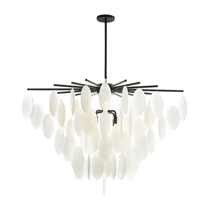 Cascading Selenite Disc Chandelier - Vakkerlight