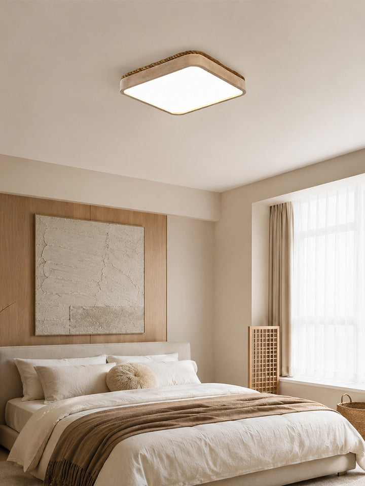 Casement Travertine Flush Mount Light