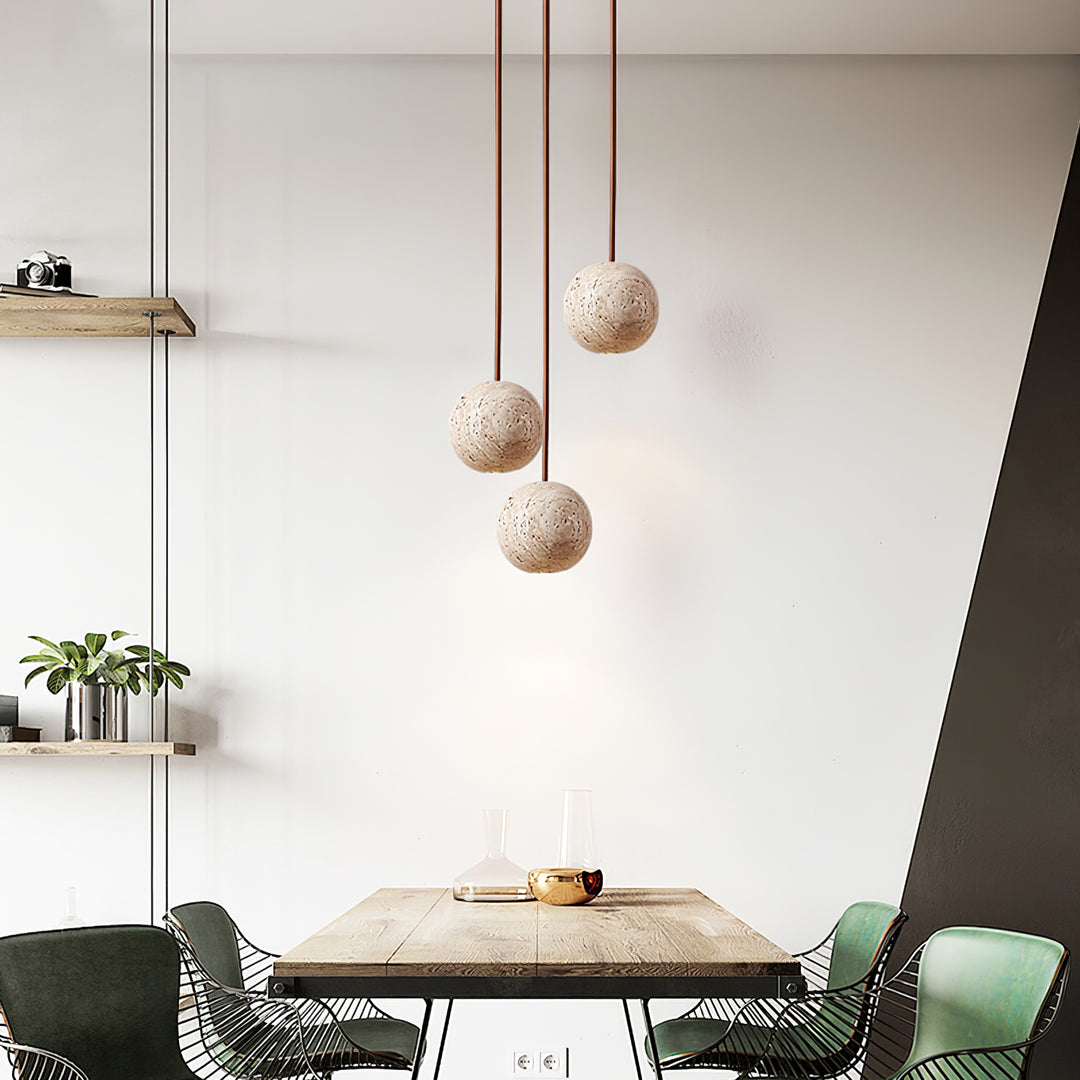 Cassia Travertine Pendant Light - Vakkerlight