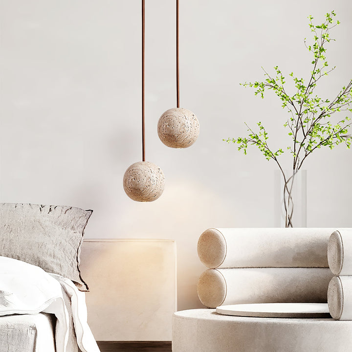 Cassia Travertine Pendant Light - Vakkerlight
