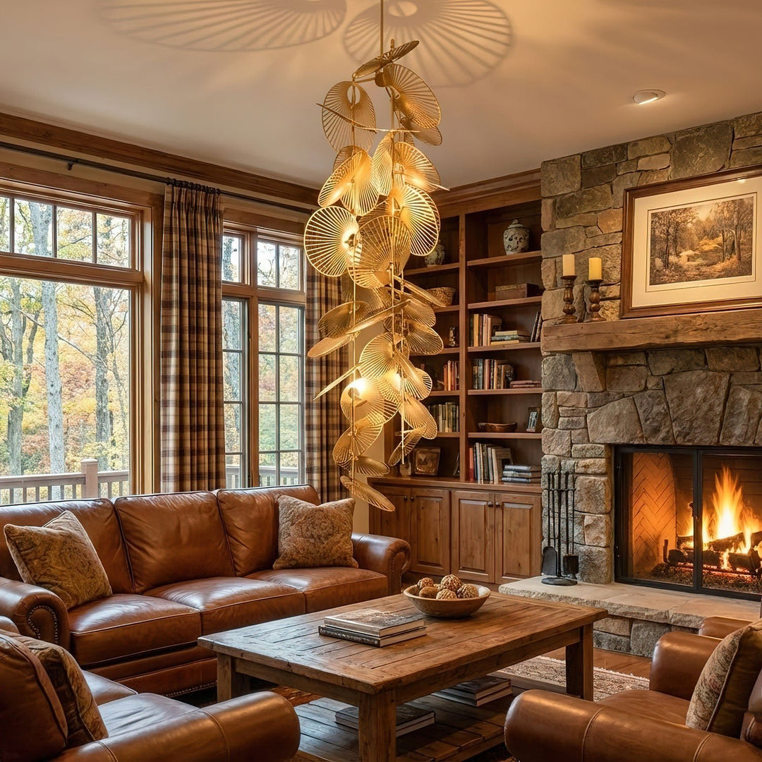 Cattail Leaf Chandelier