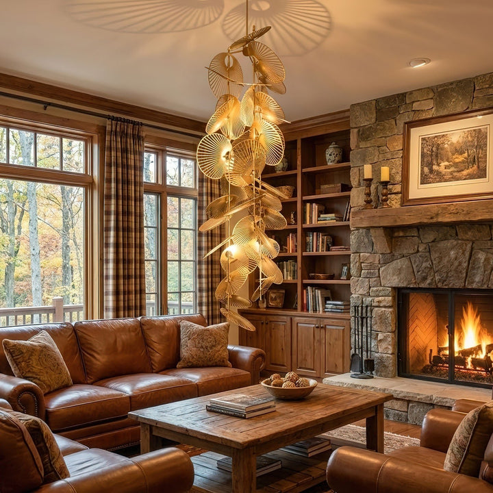 Cattail Leaf Chandelier