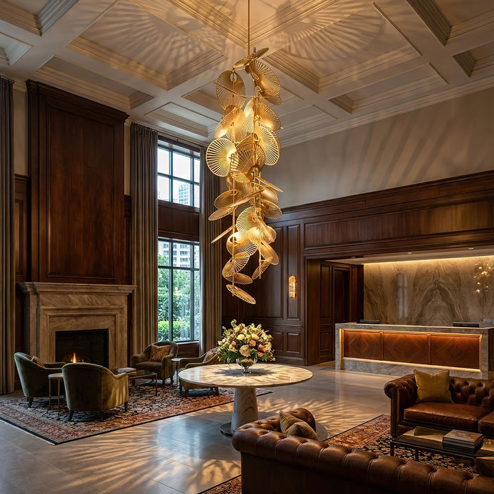 Cattail Leaf Chandelier