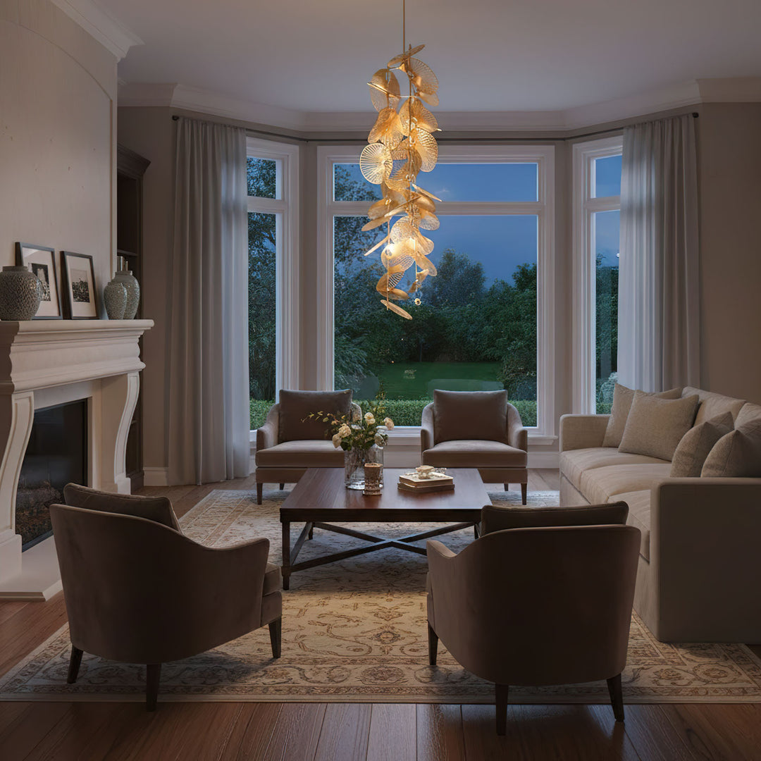 Cattail Leaf Chandelier