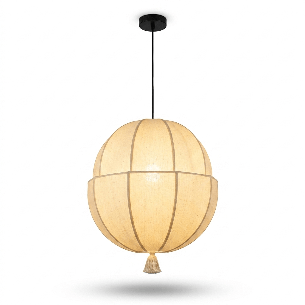 Celene Fabric Lantern Pendant Light - Vakkerlight