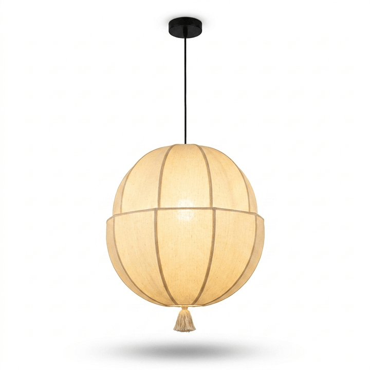 Celene Fabric Lantern Pendant Light - Vakkerlight