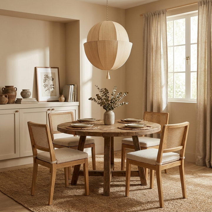 Celene Fabric Lantern Pendant Light
