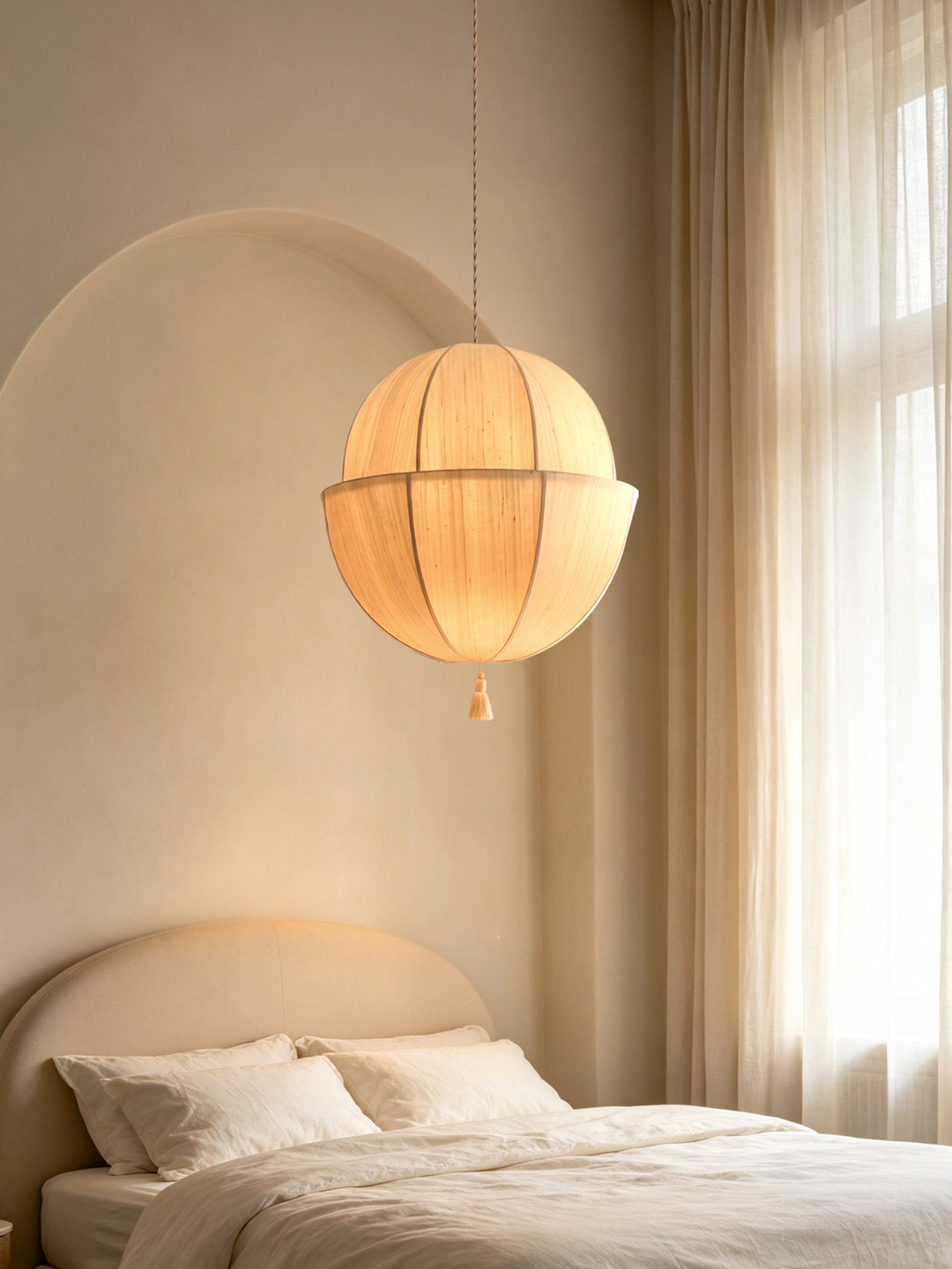 Celene Fabric Lantern Pendant Light