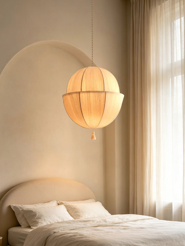 Celene Fabric Lantern Pendant Light