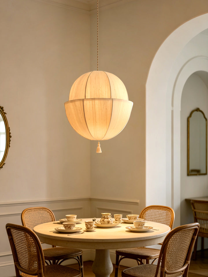Celene Fabric Lantern Pendant Light