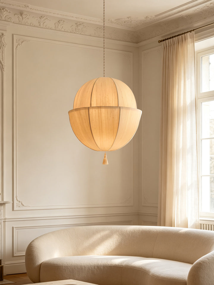 Celene Fabric Lantern Pendant Light