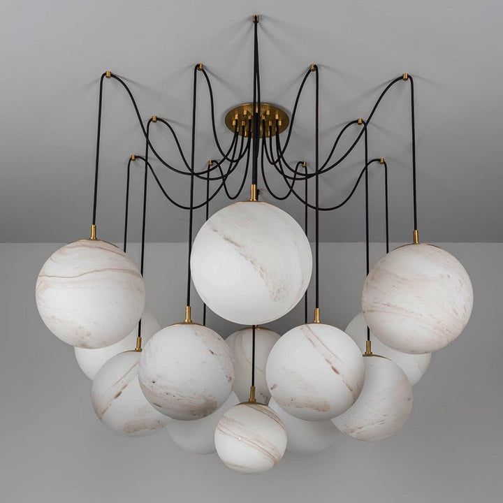 Celestara Alabaster Orb Chandelier - Vakkerlight