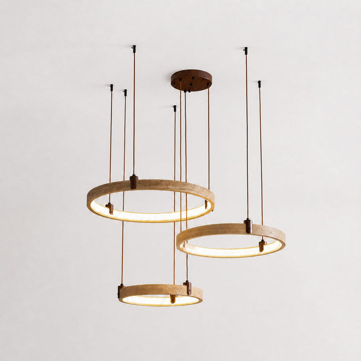 Celestial Orbit Travertine Chandelier - Vakkerlight
