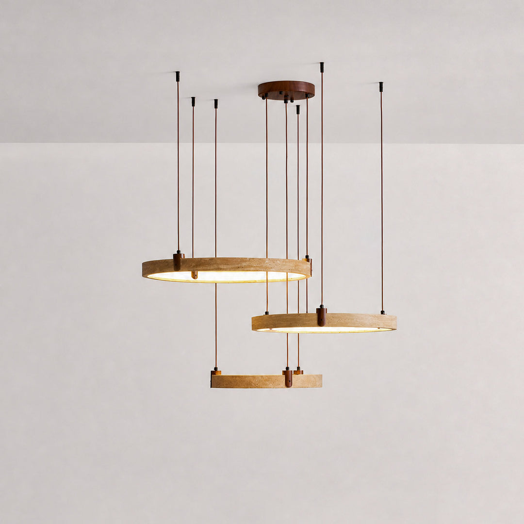 Celestial Orbit Travertine Chandelier - Vakkerlight