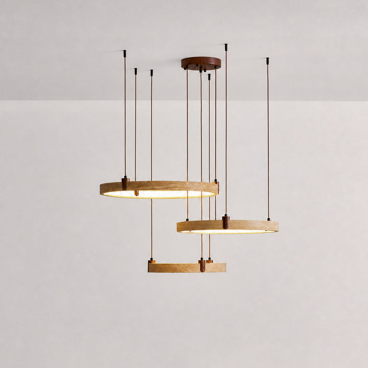 Celestial Orbit Travertine Chandelier - Vakkerlight