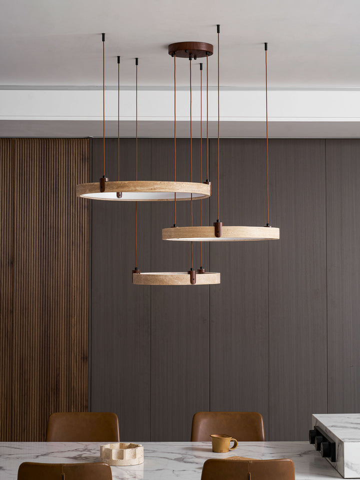 Celestial Orbit Travertine Chandelier - Vakkerlight