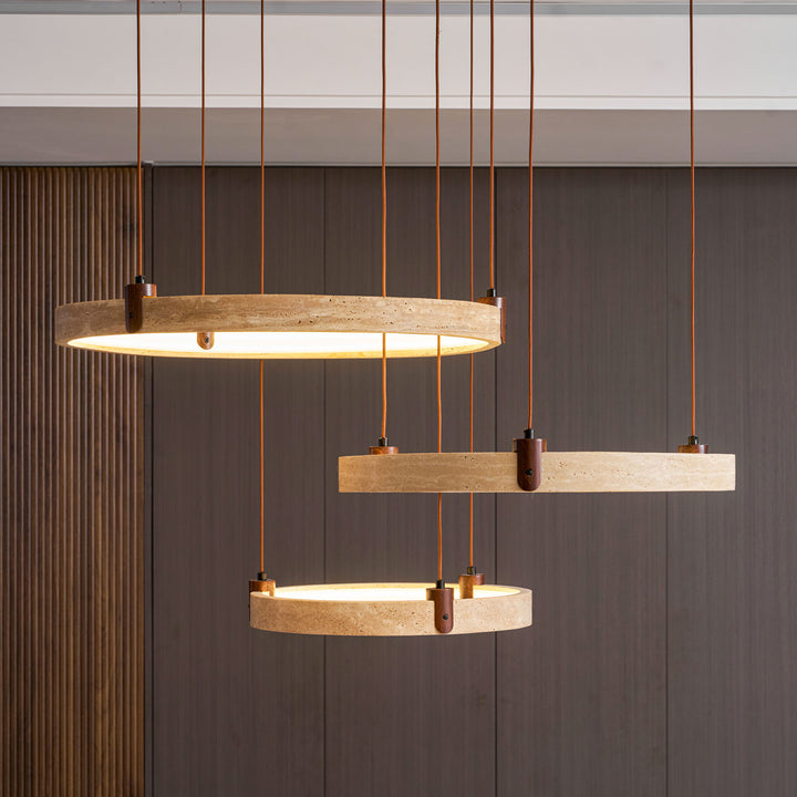 Celestial Orbit Travertine Chandelier - Vakkerlight