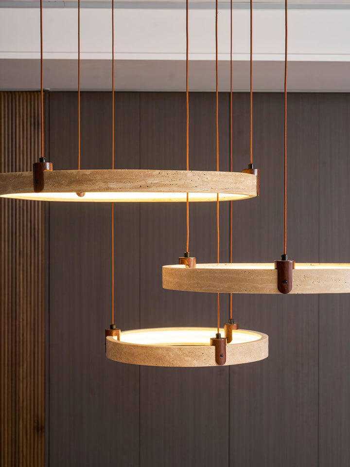 Celestial Orbit Travertine Chandelier - Vakkerlight
