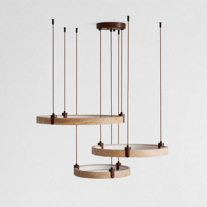 Celestial Orbit Travertine Chandelier - Vakkerlight