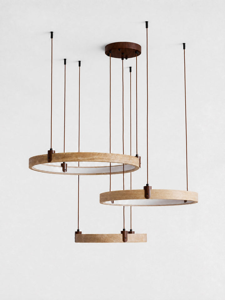Celestial Orbit Travertine Chandelier - Vakkerlight