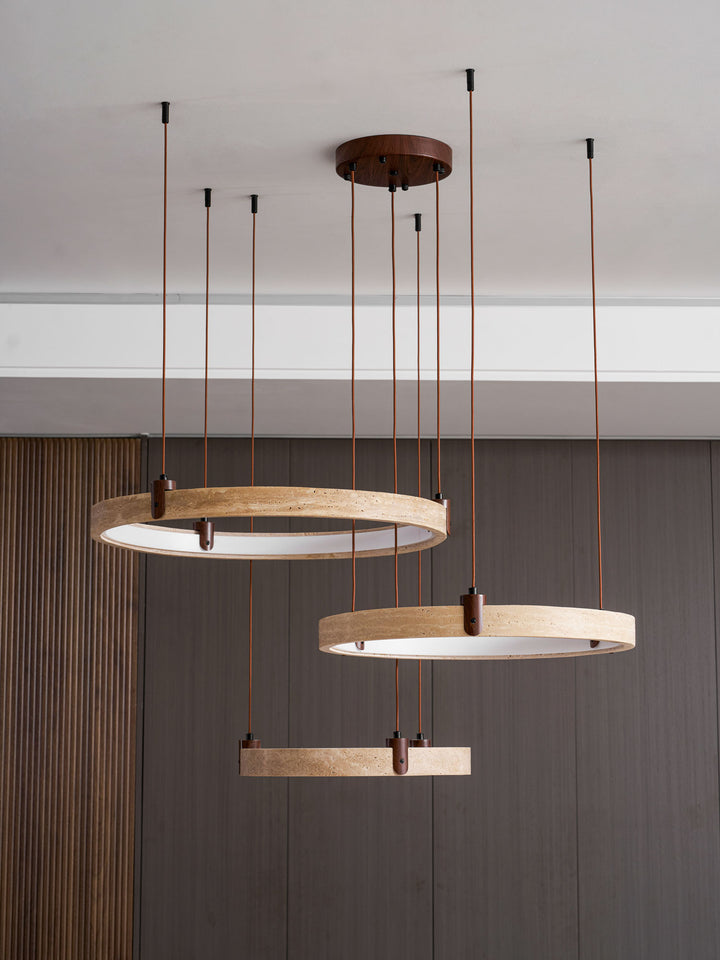 Celestial Orbit Travertine Chandelier - Vakkerlight