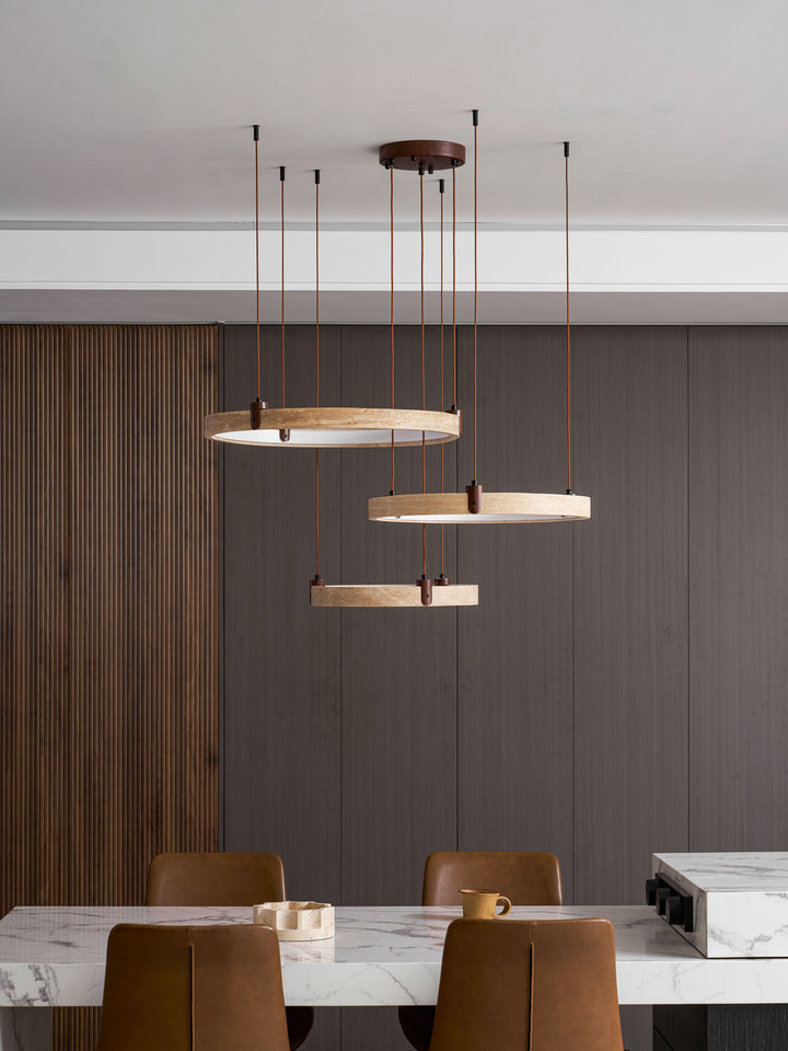 Celestial Orbit Travertine Chandelier - Vakkerlight