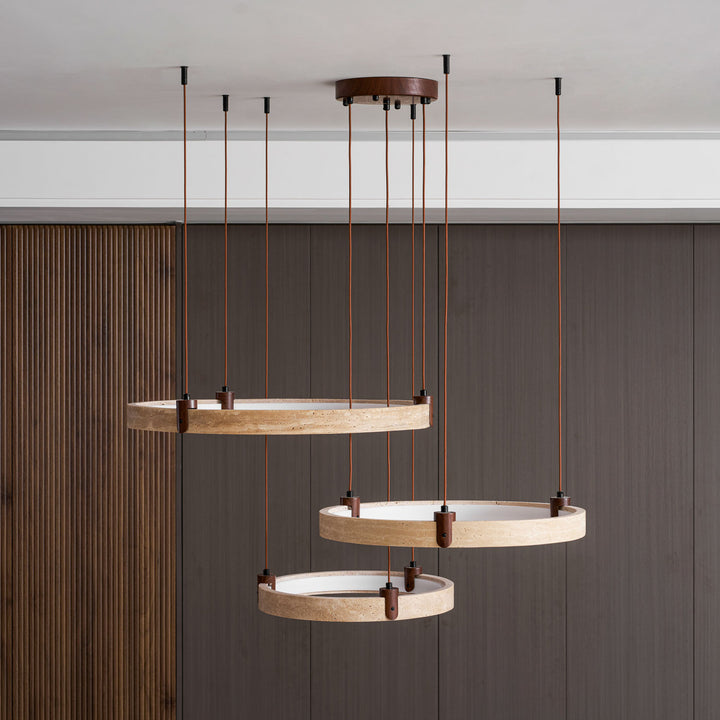 Celestial Orbit Travertine Chandelier - Vakkerlight