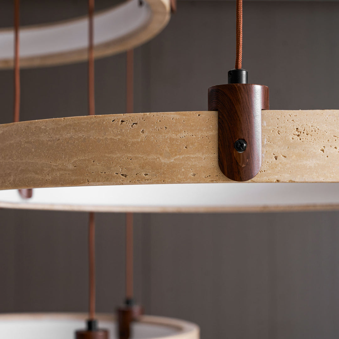 Celestial Orbit Travertine Chandelier - Vakkerlight