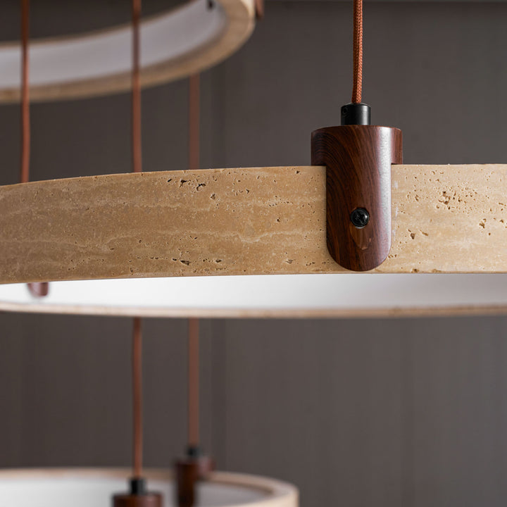 Celestial Orbit Travertine Chandelier - Vakkerlight