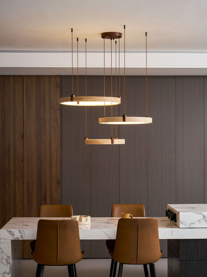 Celestial Orbit Travertine Chandelier - Vakkerlight