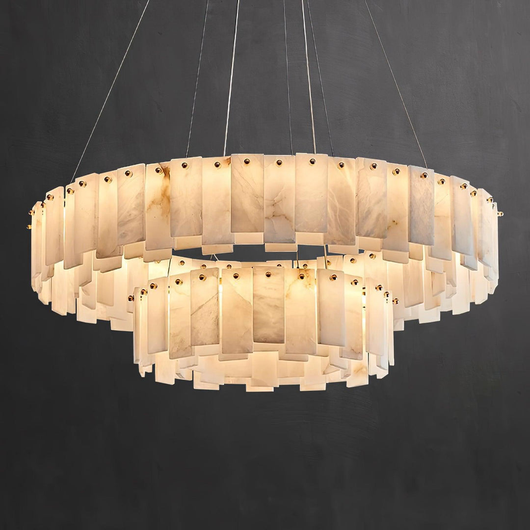 Celestial Alabaster Round Chandelier - Vakkerlight