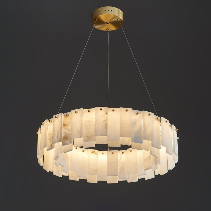 Celestial Alabaster Round Chandelier - Vakkerlight